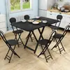 Mesa Larga Plegable Personalizada por el Fabricante Mesa Larga para Puesto Exterior Mesa de Comedor para Apartamento Pequeño del Hogar Mesa de Comedor Simple para Casa de Alquiler