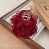Goma para el pelo de flor de rosa seca 2026 Nuevo estilo Cuerda para coleta alta Accesorio para el pelo con un toque de alta gama, Elástico para el pelo de media coleta Accesorio para el pelo para mujer