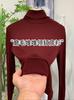 Camiseta Interna Premium de Caxemira com Gola Alta e Manga Longa Estilo Coreano para Mulheres, Top Básico Versátil da Moda com Ajuste Slim e Gola Alta