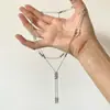 Collar de Borlas con Cuentas Redondas Simple Europeo y Americano Doble Capa Apilamiento de Cuentas Cadena Fina para el Cuello Diseño Personalizado de Alta Gama Cadena Versátil para la Clavícula