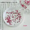 Rhinestones de Circonia Rojo Rosa para Uñas, Rhinestones de Circonia Rojos Biselados Deslumbrantes Famosos en Internet, Mini Rhinestones Pequeños, Rhinestones para Uñas con Forma de Marquise