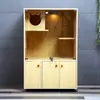 Vitrina para casa de gato, villa de gato de madera maciza, gabinete para gatos, casa de gato, jaula para gatos, villa pequeña de hospedaje, estándar