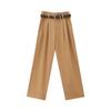 Love and Nancy Trece Líneas Otoño e Invierno Coreano Tencel de Alta Calidad Cintura Alta Pierna Recta Pantalones Casuales para Mujer 30985