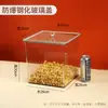 Estante de Supermercado Alimentos Frasco Sellado Caja de Almacenamiento Plástico Transparente Exhibición Snacks Azúcar Frutas Deshidratadas Semillas Tostadas