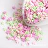 Flocos de neve frutas cerâmica macia fatia patch decoração areia movediça epóxi material de enchimento de cristal feito à mão diy acessórios de joias