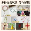 Cen 10 Colores Cifrado No. Set de Hilo de Jade 72 Hilos 10m Hilo con Cuentas Tejido a Mano DIY Cuerda Manual Pulsera Collar Hilo de Jade