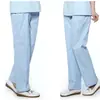 Pantalones de enfermera mujer cintura elástica blanco pantalones de doctor hombre talla grande overol primavera y otoño rosa azul pantalones de trabajo verano