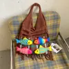 Bolsas da Moda Transfronteiriças Tendência para Mulheres, Novo Estilo, Estilo Relaxado, Bolsa de Ombro Trançada Casual para o Dia a Dia, Muitas Bolsas Tote em Formato de Peixe