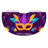 Capas Coloridas Personalizadas de Fábrica para Carnaval, Capas com Máscara de Pena Colorida para Crianças, Capas com Amarração Atacado