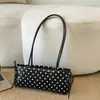 Bolsa Feminina de Bolinhas Estilo Coreano Nicho Outono 2026 Nova Exquisite Ins Bolsa Transversal Moda Simples Bolsa de Mão