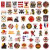 Transfronterizo 50 pegatinas de bombero logotipo de extinción de incendios pegatinas de grafiti guitarra equipaje scooter pegatinas decorativas