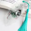 Estilo chinês estética antiga veia de folha marcador de página estudantes usam marcador de página para comemorar clássico criativo requintado presente de formatura