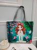 Bolso de lona informal de nicho transfronterizo para compras, bolso de mujer de gran capacidad, bolso de lona para mujer, bolso de mano estampado al por mayor