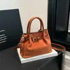 Bolsa Saco Estilo Simples Retrô, Bolsa Casual da Moda, Novo Estilo Primavera 2026, Bolsa de Ombro Transversal Feminina Texturizada