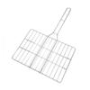 Pinza para barbacoa de acero inoxidable para pescado a la parrilla, red para barbacoa al aire libre, pinza para barbacoa, utensilios para barbacoa comerciales, parrilla ovalada