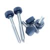 Fabricante de origen 15 mm/M5 Acero inoxidable Recto moleteado Tornillos de cabeza de goma Tornillos apretados a mano Pernos de manija