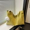 Bolso Tote de Cuero Suave de Gran Capacidad, Moderno y Elegante, Verano 2025, Nuevo, Bolso Casual con Estilo, Bolso Tote de Hombro/Axila