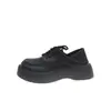 Nueva Colección Primavera y Otoño 2026: Mocasines para Mujer de Punta Redonda, Forro de Felpa, Suela Gruesa, Estilo Británico Retro, Cálidos, Antideslizantes y Duraderos