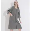 Bata Fina de Mujer para Primavera y Verano Pijama con Cremallera de Longitud Media Ropa de Casa para Mujer Talla Grande Chica Talla Grande Toalla de Baño Portátil para Mujer