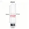 Embotellado de Tubo de Ensayo de Plástico PET 30/45/55ml Botella de Empaque para Tubos de Ensayo de Dulces Botella para Polvo de Mascarilla Cosmética