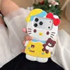 Funda Popular Linda Oso Gato Kt para Teléfono Adecuada para Apple 17Promax Iphone16Plus Silicona 15/14P