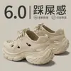 Zuecos Antibacterianos Antideslizantes de Exterior Médicos FZT 26 Mujer Resistentes al Olor Verano Suela Gruesa que Aumenta la Altura Sandalias Elásticas Suaves para Hombre