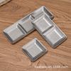 Plato retro coreano de acero inoxidable 304 con sabor a condimento, plato comercial para salsa de barbacoa, plato para mojar con logotipo personalizado