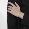 J1307 Azul Menta Serie Lago de Hielo Textura Escarchada Anillo de Epoxi Plata de Ley S925 Transparente Alto Frío Joyería para Niñas