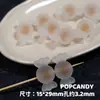 Cuentas de Goma Escarchada, Azúcar, Corazón de Caramelo en Cuentas, Joyería DIY, Accesorios de Joyería Lindos, Cuentas Sueltas, Cadena para Teléfono Móvil, Colgante para Coche, Cuentas Sueltas