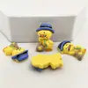 Resina Brilhante de Desenho Animado Pato Amarelo Feio Material DIY Cola Cremosa Ímã de Geladeira Capa de Celular Material para Adereço de Cabeça Grampo de Cabelo