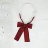 Flor Pluma Raíz Mango Largo Joker Escuela para Hjk Japonés Color Sólido Corbata de Moño Femenina Licencia Graduación Ropa Académica Rayado Estilo Campus