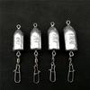 Plomadas de Plomo en Forma de Bala al por Mayor, Accesorios de Pesca con Anillas en Ambos Extremos, Plomadas de Plomo para Pesca de Roca de Peso Completo, Plomadas de Plomo con Anilla para Anzuelo de Uso Múltiple para Pesca en Mar