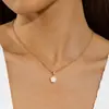 Joyería Europea y Americana, Collar Sencillo Elegante de Aleación con Flor de Cinco Hojas de la Suerte, Conjunto de Joyería de Aceite Gotas de Moda y Elegante