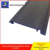 PVC preto difícil de realizar perfis plásticos extrudados perfis de cobertura plástica de proteção ambiental PVC vários tipos de perfis
