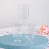 Mini Vasos Desechables de Plástico para Mousse, Pudín y Postres con Lados Altos
