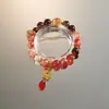 Mercadorias da barraca do mercado noturno: Conjunto de cinco pulseiras Shuangrui~Qicai Xianglian, contas de lótus de sândalo, pulseira para namorada, presente para casal