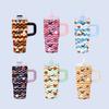 Copo Isolado de 14 oz Série Desenho Animado Natal Halloween Aço Inoxidável Mini Alça Personalização Multicolor
