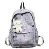 Mochila Transfronteriza Modelo Nuevo con Estampado de Dibujos Animados Lindos para Niñas, Adecuada para Estudiantes de Secundaria y Preparatoria, Mochila Escolar de Gran Capacidad