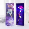 Simulación de siete colores lámina de oro de 24k caja de regalo de rosa tallo único regalo Qixi Día de San Valentín creativo cumpleaños fabricante transfronterizo