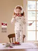 Conjunto de Roupa Íntima Jerry para Bebês Meninas 2026 Outono Novo Estilo Roupas de Outono para Bebês Meninas Calças para Crianças Pequenas Roupa de Casa para Crianças