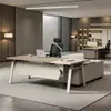 Escritorio de jefe para una persona escritorio de oficina escritorio simple moderno escritorio ejecutivo escritorio de oficina de gerente juego de escritorio y silla simple moderno