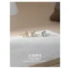 Aretes Collar Set Cobre Perla Brillante Moño No se Desvanece para Mujer Lujo Ligero Gama Alta Joyería al por Mayor Transfronteriza