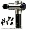 Pistola de liberação miofascial elétrica massageador muscular, dispositivo de relaxamento de vibração profunda portátil, pistola de massagem digital inteligente sem escovas portátil