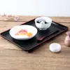 Bandeja Japonesa de Espadas Duplas Elegante e Bonita Prato de Assar para Restaurante Japonês Bandeja de Chá Tamanho Retangular 3