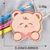 Etiqueta de Bordado por Computadora Lixin Accesorios para Ropa Pegatinas de Bordado de Oso de Peluche Lindo Parche Autoadhesivo Pegatinas de Tela de Animal