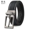 Nuevo cinturón de hebilla de pin para hombre de comercio exterior cinturón de ocio perforado hebilla giratoria de cuero cinturón para pantalones Joker primera generación de pelo