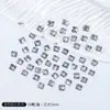 Manicure Pequeno Zircônia Branco Sapatilhas Invertidas Fundo Zircônia Joias para Manicure Mini 5A Coração Gota d'Água Marquise Zircônia Joias