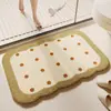Alfombrilla de Suelo Especial para Baño tipo Cachemira Absorbente Resistente a la Suciedad Fácil de Cuidar Felpudo Hogareño para Baño Entrada de Puerta de Baño Alfombrilla Antideslizante