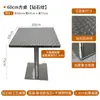 Mesas de Restaurante Tailandés Estilo Industrial, Sillas Plegables, Mesas Largas Sencillas para Restaurante de Comida Rápida, Sillas de Comedor, Mesas de Comedor de Acero Inoxidable para Snack Bar