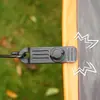 Clipe de Barraca ao Ar Livre Gancho de Toldo Fivela de Fixação à Prova de Vento Clipe de Plástico Fivela de Corda de Vento Clipe de Tubarão Reforço à Prova de Vento